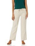 Linen Blend Wide Leg Pant for Women