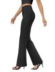 DLOODA Women's Bootcut Trousers with Pockets
