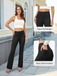 DLOODA Women's Bootcut Trousers with Pockets