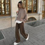 3 Pack Women's High Waist Wide Leg Pants
