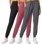 Women's Soft Lounge Jogger Sleepwear Pants - 3 Pack