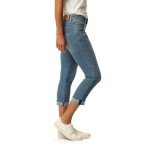Levi Strauss Women's Plus Mid-Rise Slim Capris