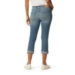 Levi Strauss Women's Plus Mid-Rise Slim Capris