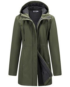 Women's Lightweight Waterproof Hooded Rain Jacket