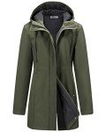 Women's Lightweight Waterproof Hooded Rain Jacket