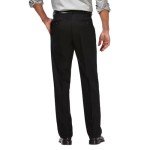 Haggar Men's No Iron Khaki Expandable Waist Pants