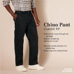 Men's Classic Fit Wrinkle-Resistant Chino Pants