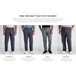 Haggar Men's No Iron Khaki Expandable Waist Pants