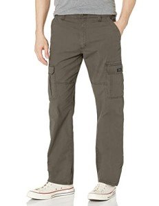 Olive Drab Relaxed Fit Stretch Cargo Pants