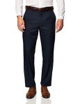 Men's Classic-Fit Expandable Waist Dress Pants - Navy