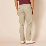 Slim-Fit Stretch Chino Pants for Men - Khaki
