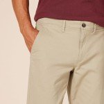 Slim-Fit Stretch Chino Pants for Men - Khaki