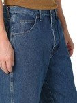 Rustler Men's Dark Stonewash Relaxed Fit Jeans