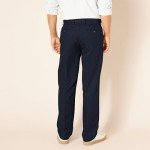 Men's Classic-Fit Expandable Waist Dress Pants - Navy