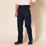 Men's Classic-Fit Expandable Waist Dress Pants - Navy