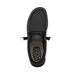 Hey Dude Wally Sox Micro Black Loafers