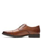 Clarks Men's Dark Tan Leather Oxford Shoes 14 M