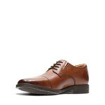 Clarks Men's Dark Tan Leather Oxford Shoes 14 M