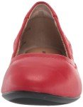 Bright Poppy Red Slip-On Ballet Flats for Women