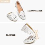 Floral Ballet Flats for Women - Black & Beige