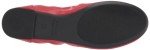 Bright Poppy Red Slip-On Ballet Flats for Women