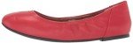 Bright Poppy Red Slip-On Ballet Flats for Women