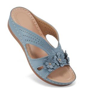 Stylish Women's Wedge Sandals - Comfortable Summer Slides