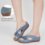 Stylish Women's Wedge Sandals - Comfortable Summer Slides