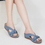 Stylish Women's Wedge Sandals - Comfortable Summer Slides