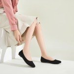 Stylish Black Round Toe Ballerina Flats for Women