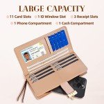 Cute Pink Leather Bifold Wallet for Women