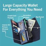 Nautica Slim RFID Credit Card Holder Wallet in Red