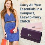 Nautica Slim RFID Credit Card Holder Wallet in Red