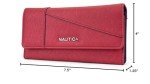 Nautica Slim RFID Credit Card Holder Wallet in Red