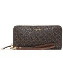 Calvin Klein Saffiano Zip Around Wallet with Wristlet