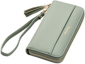 Travelambo Women's Tassel Bifold Clutch Wallet