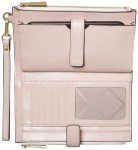 Michael Kors Double Zip Wristlet, Vanilla/Pink