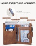 BOSTANTEN Leather RFID Blocking Wallet for Women