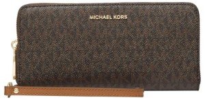 Michael Kors Brown Jet Set Travel Wallet