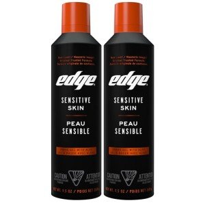Edge Men’s Shaving Gel with Aloe - 2 Pack