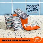 Travel Shave Set with Refill Cartridges and Handle