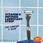 Travel Shave Set with Refill Cartridges and Handle