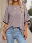 Plus Size Loose Fit Beach T-Shirts for Women
