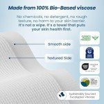 Clean Skin Club XL Biobased Face Towels - 50 Ct