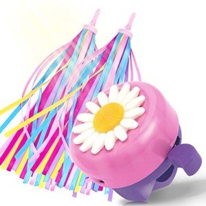 Kids Bike Bell and Streamers Set - 3 Pieces
