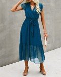 Floral Bohemian Midi Dress for Women
