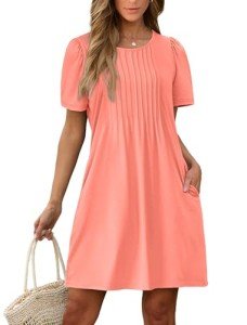 Women's Coral Spring Crewneck Beach Dress