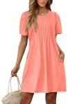 Women's Coral Spring Crewneck Beach Dress