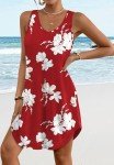 Aokosor Women's Floral V Neck Summer Sundress