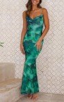 PrettyGarden Women's Summer Floral Maxi Dress - Green